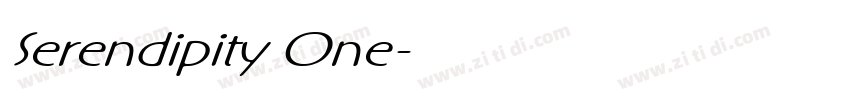 Serendipity One字体转换